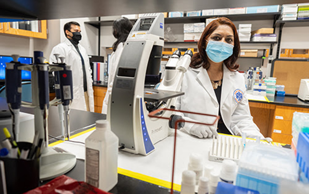 Jatinder Lamba, Ph.D., M.Sc., led a team of researchers who developed a new genetic score to improve pediatric cancer treatments.