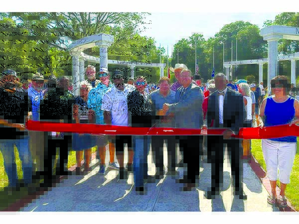 Town Leaders and area dignitaries unveiled the Newberry Veterans Memorial honoring veterans who gave all / Photo special to Alachua County Today